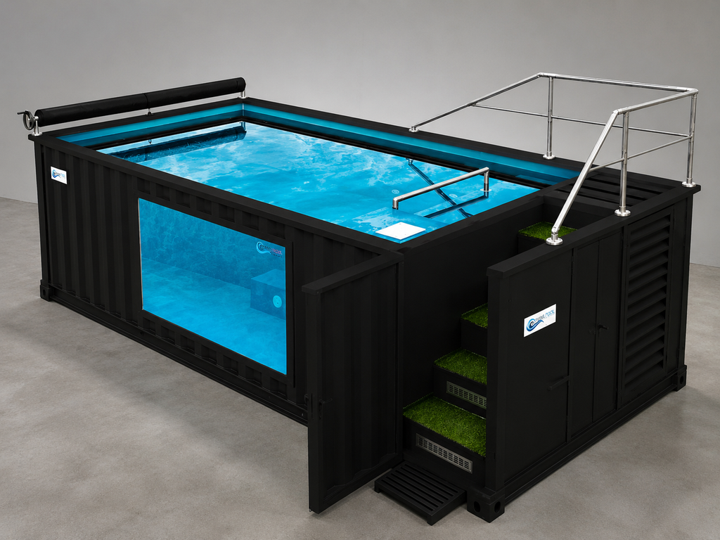 PISCINA CONTAINER PANORAMICA – 6,05 × 2,44 M