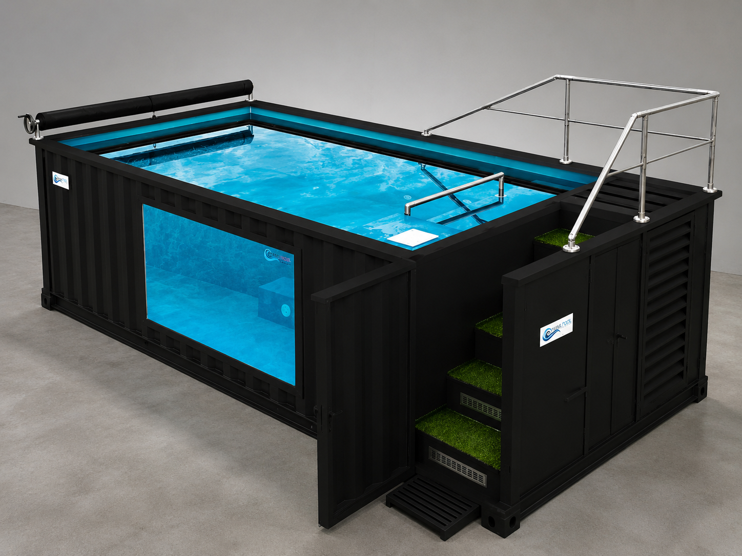 PISCINA CONTAINER PANORAMICA – 6,05 × 2,44 M