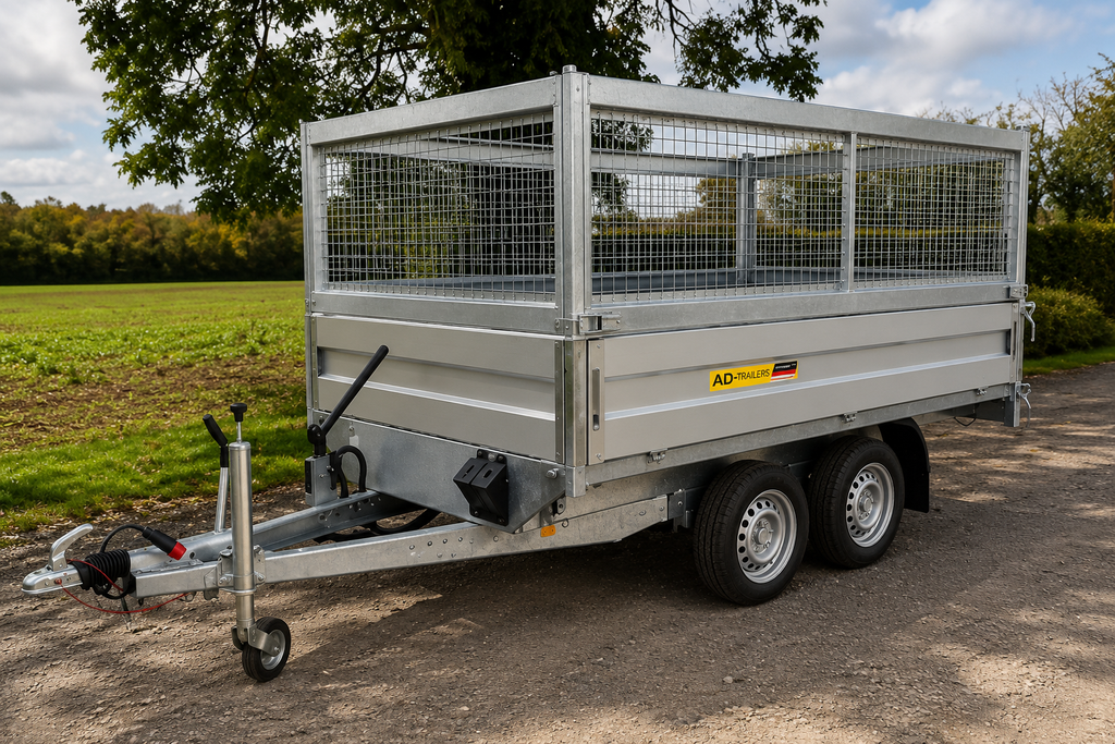 RIMORCHIO RIBALTABILE PROFESSIONALE 2.700 KG – DOPPIO ASSE