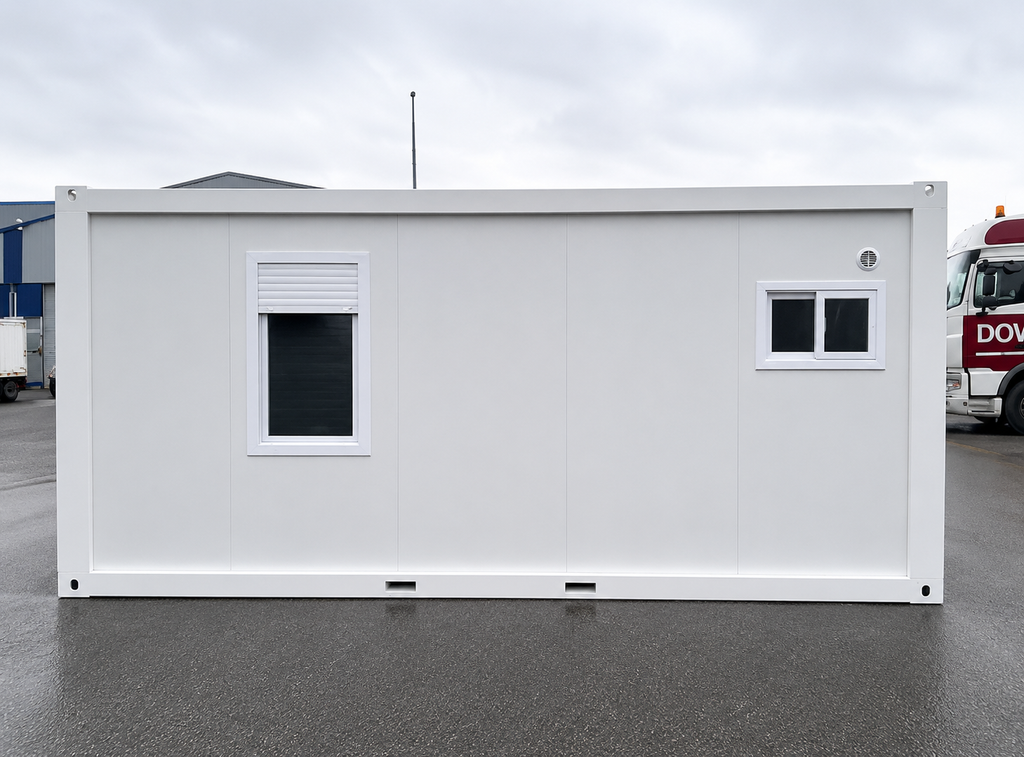 CONTAINER UFFICIO CON BAGNO E RIPOSTIGLIO