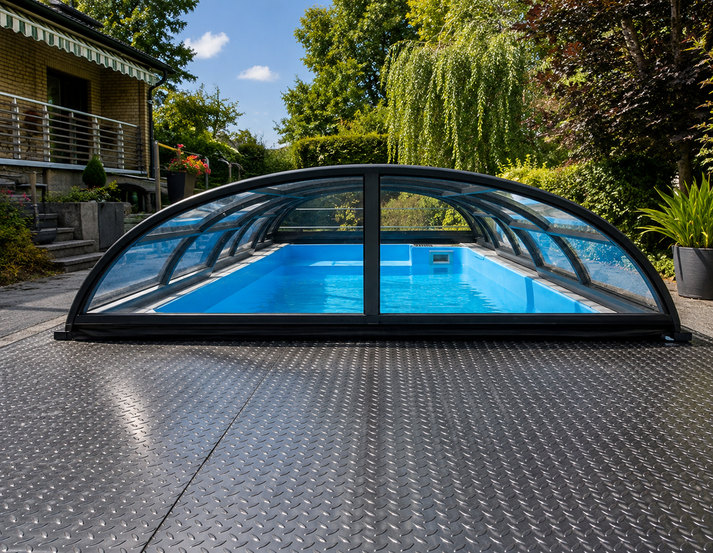 PISCINA CONTAINER PREMIUM CON COPERTURA SCORREVOLE