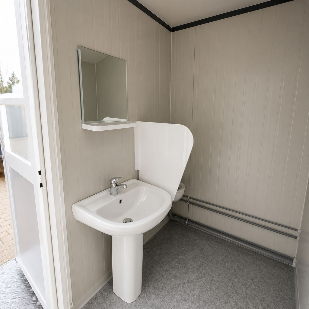 MODULO SANITARIO SDU – WC, DOCCIA, LAVABO E ORINATOIO