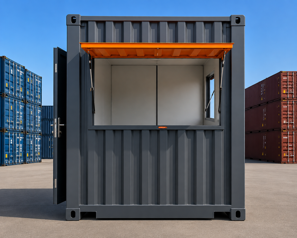 CONTAINER MARITTIMO 20 PIEDI HIGH CUBE OPEN SIDE – BIANCO