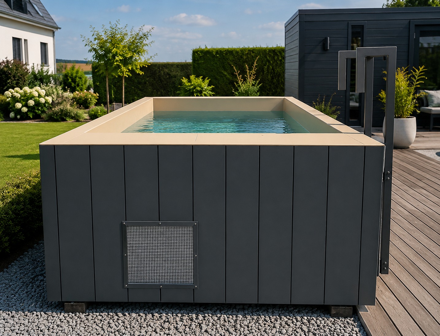 PISCINA IN POLIPROPILENE ELITE SPORT & SPA – 6,50 × 2,55 M