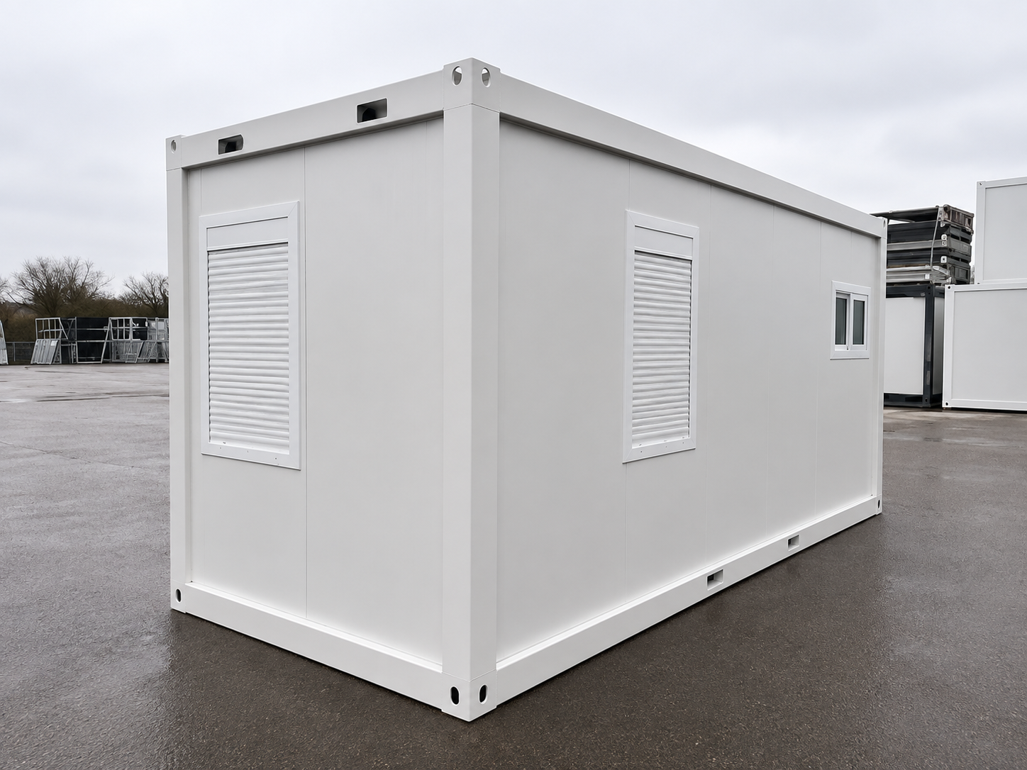 CONTAINER UFFICIO CON BAGNO E RIPOSTIGLIO