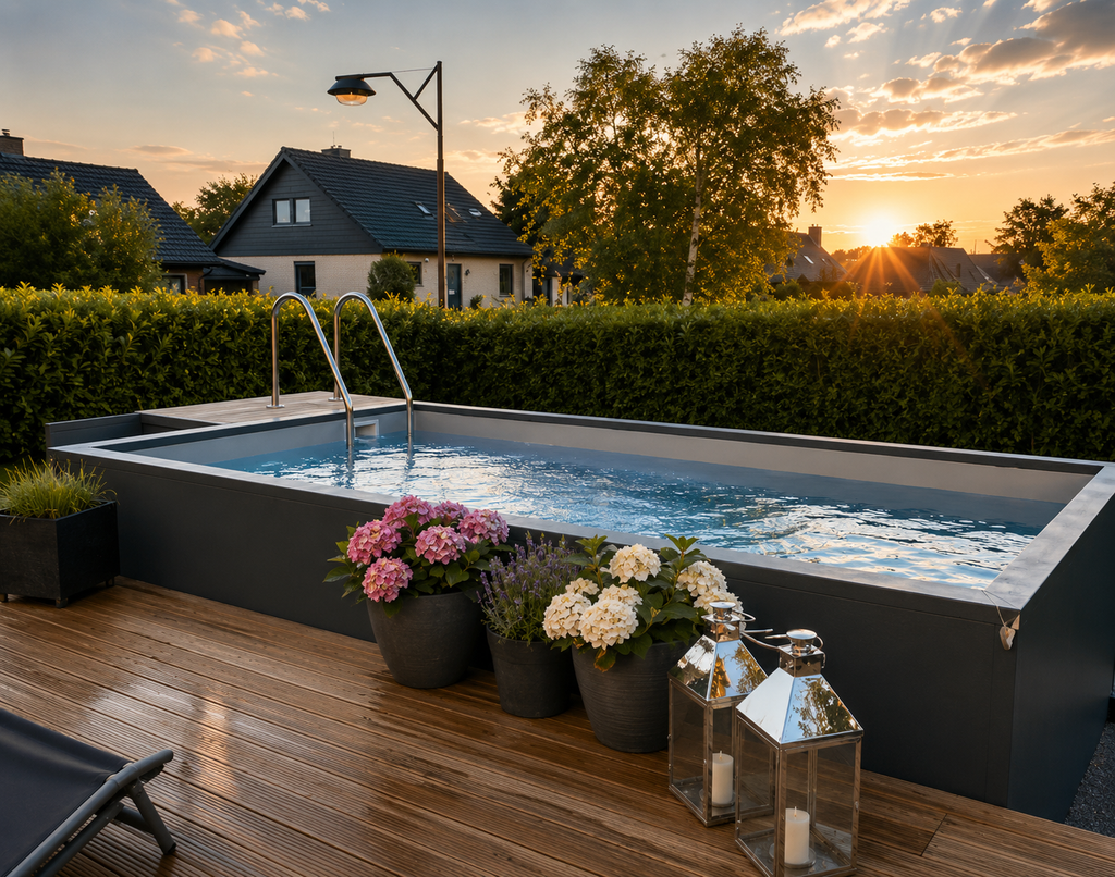 PISCINA CONTAINER MOBILE – 5,25 × 2,55 M