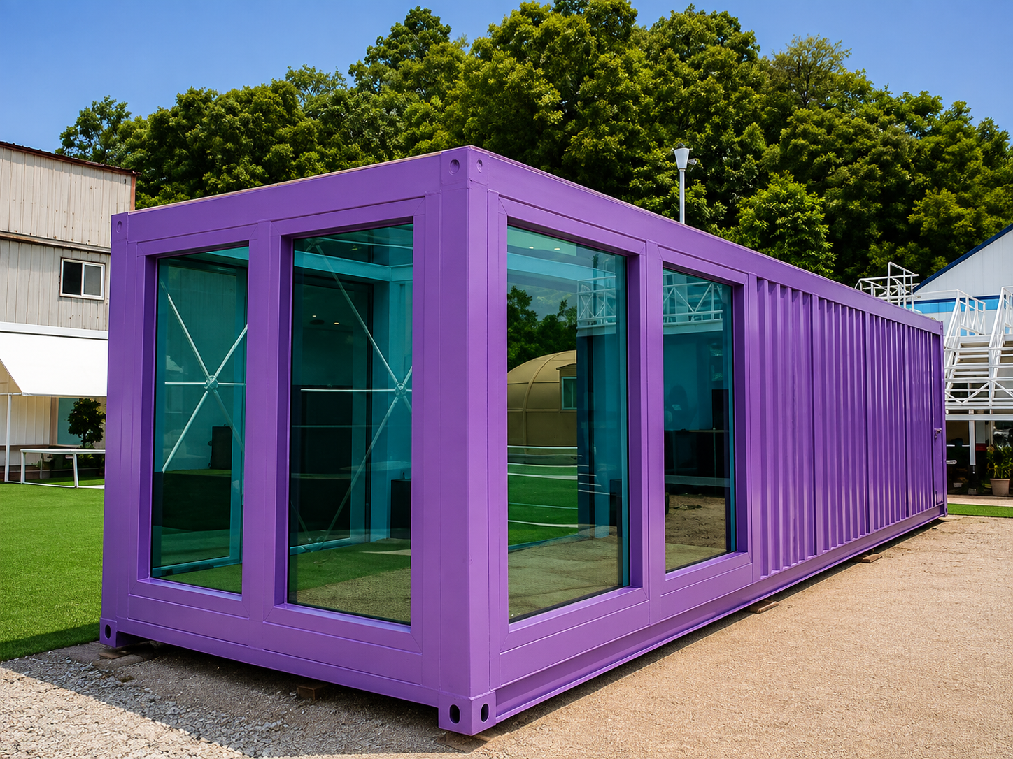 PISCINA MODULARE CONTAINER DA GIARDINO – 6 POSTI