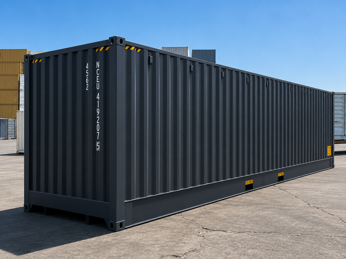 CONTAINER MARITTIMO 40 PIEDI OPEN SIDE