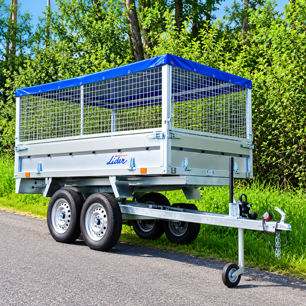 RIMORCHIO RIBALTABILE LIDER 39560 – DOPPIO ASSE