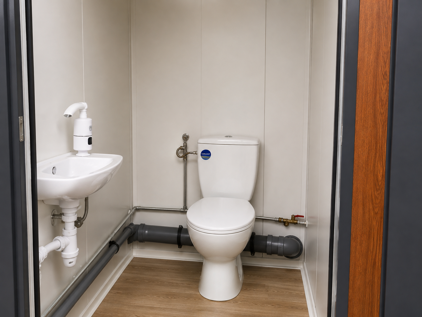 MODULO SANITARIO A PADIGLIONE – 3 CABINE INDIPENDENTI