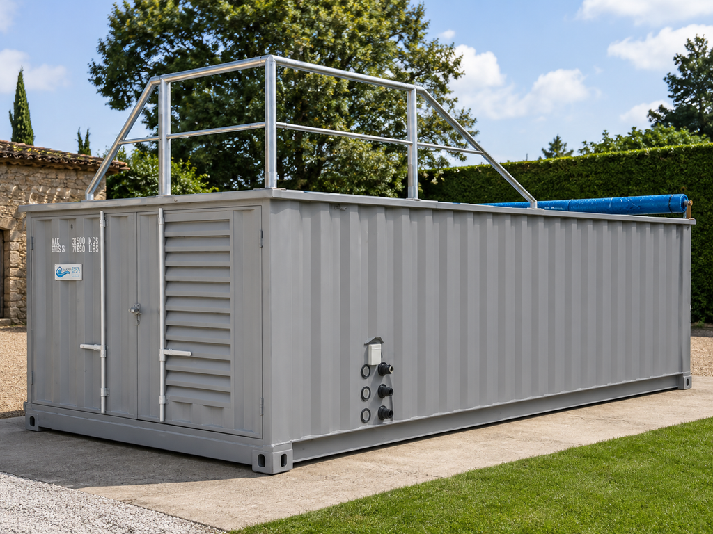 PISCINA CONTAINER PANORAMICA – 6,05 × 2,44 M