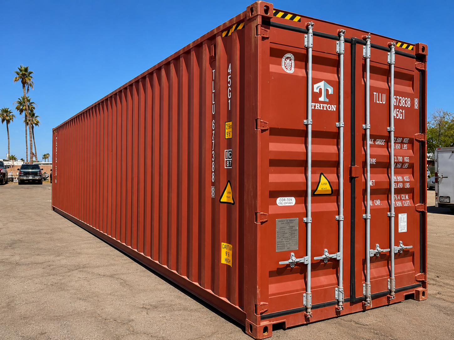 CONTAINER MARITTIMO 40 PIEDI OPEN SIDE