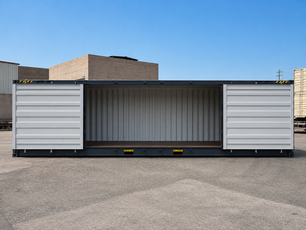 CONTAINER MARITTIMO 40 PIEDI OPEN SIDE