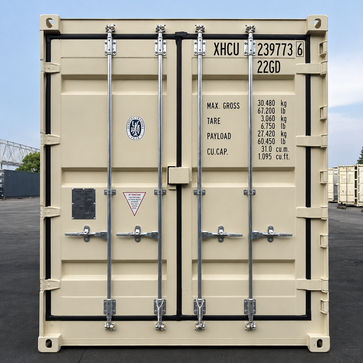 CONTAINER MARITTIMO 20 PIEDI OPEN SIDE