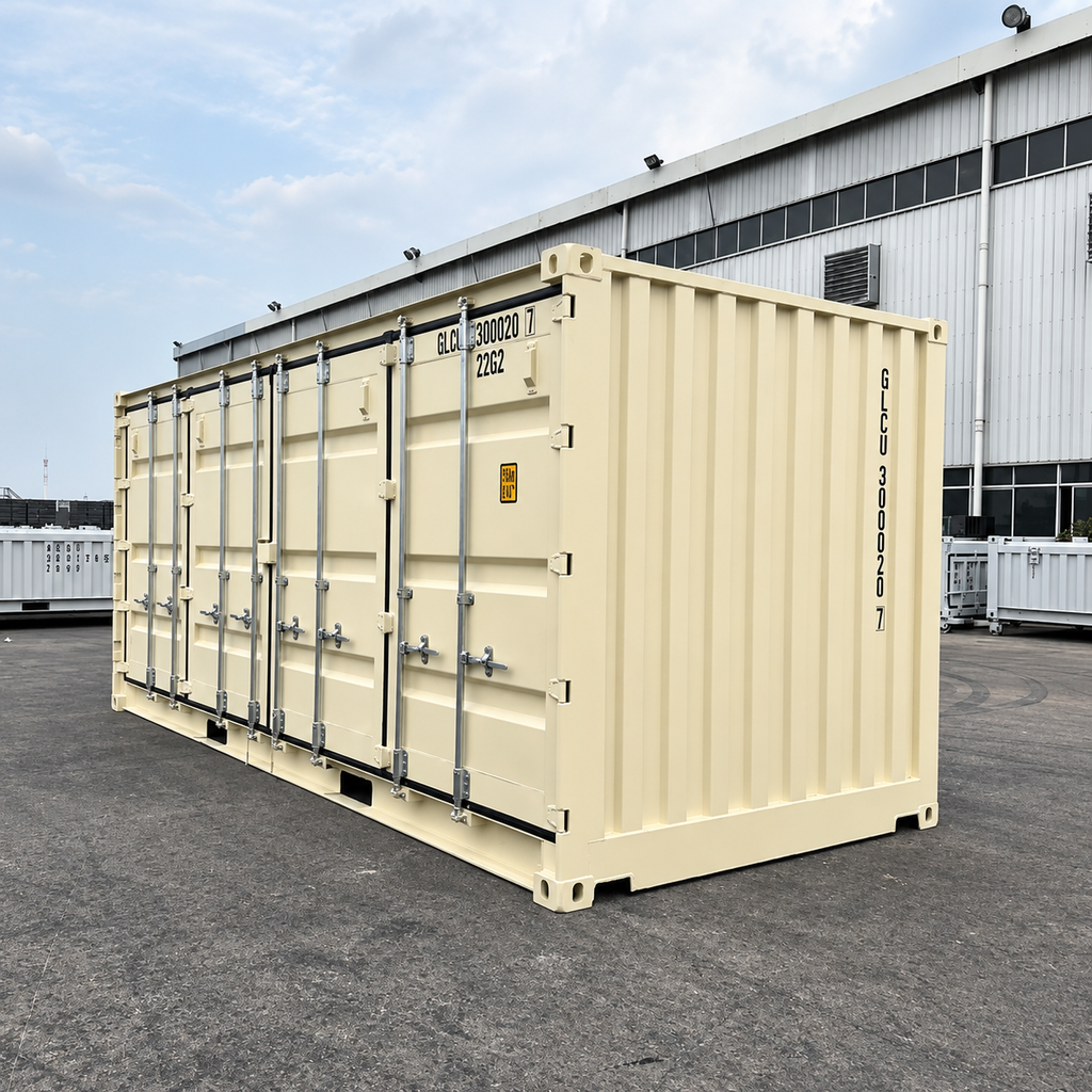 CONTAINER MARITTIMO 20 PIEDI OPEN SIDE