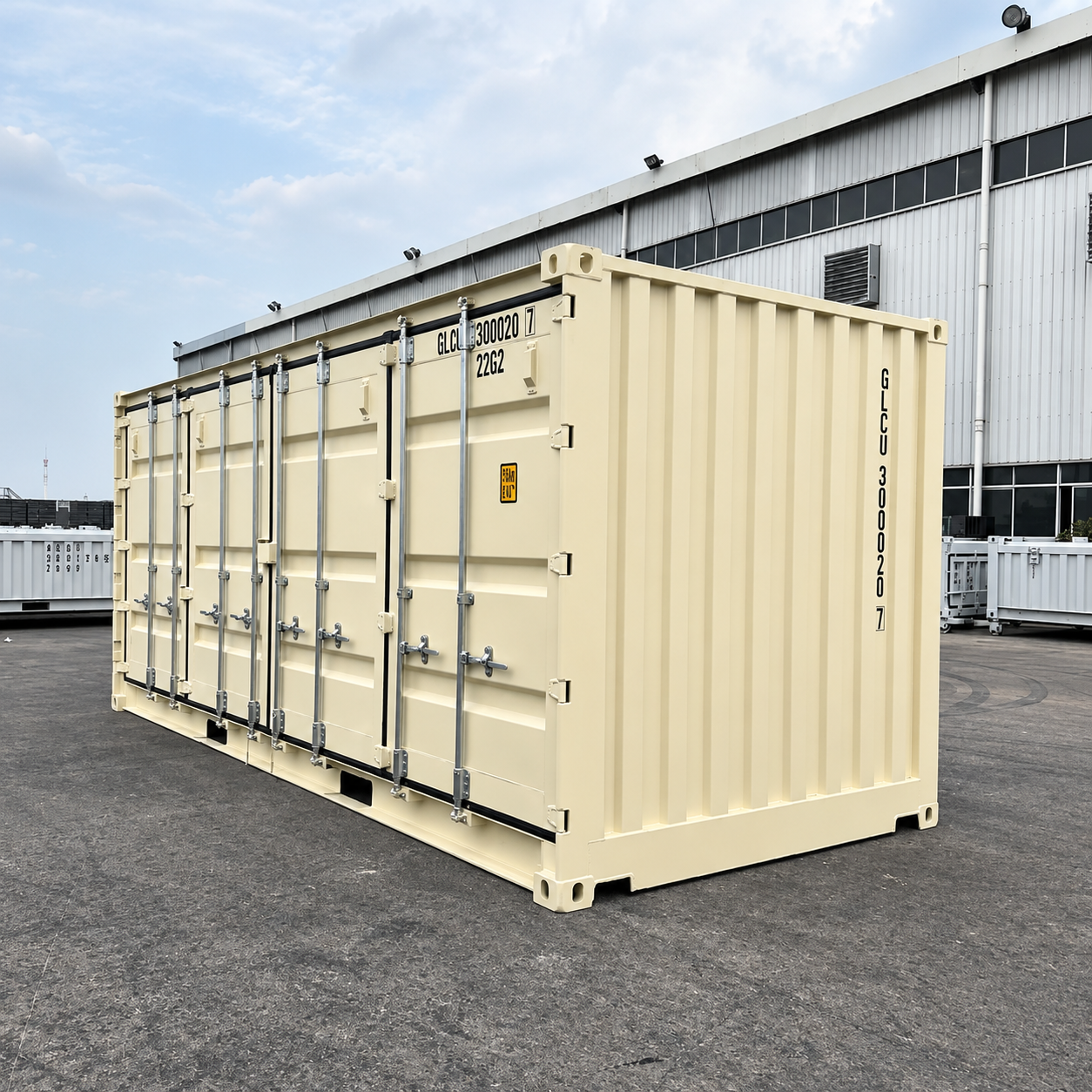 CONTAINER MARITTIMO 20 PIEDI OPEN SIDE