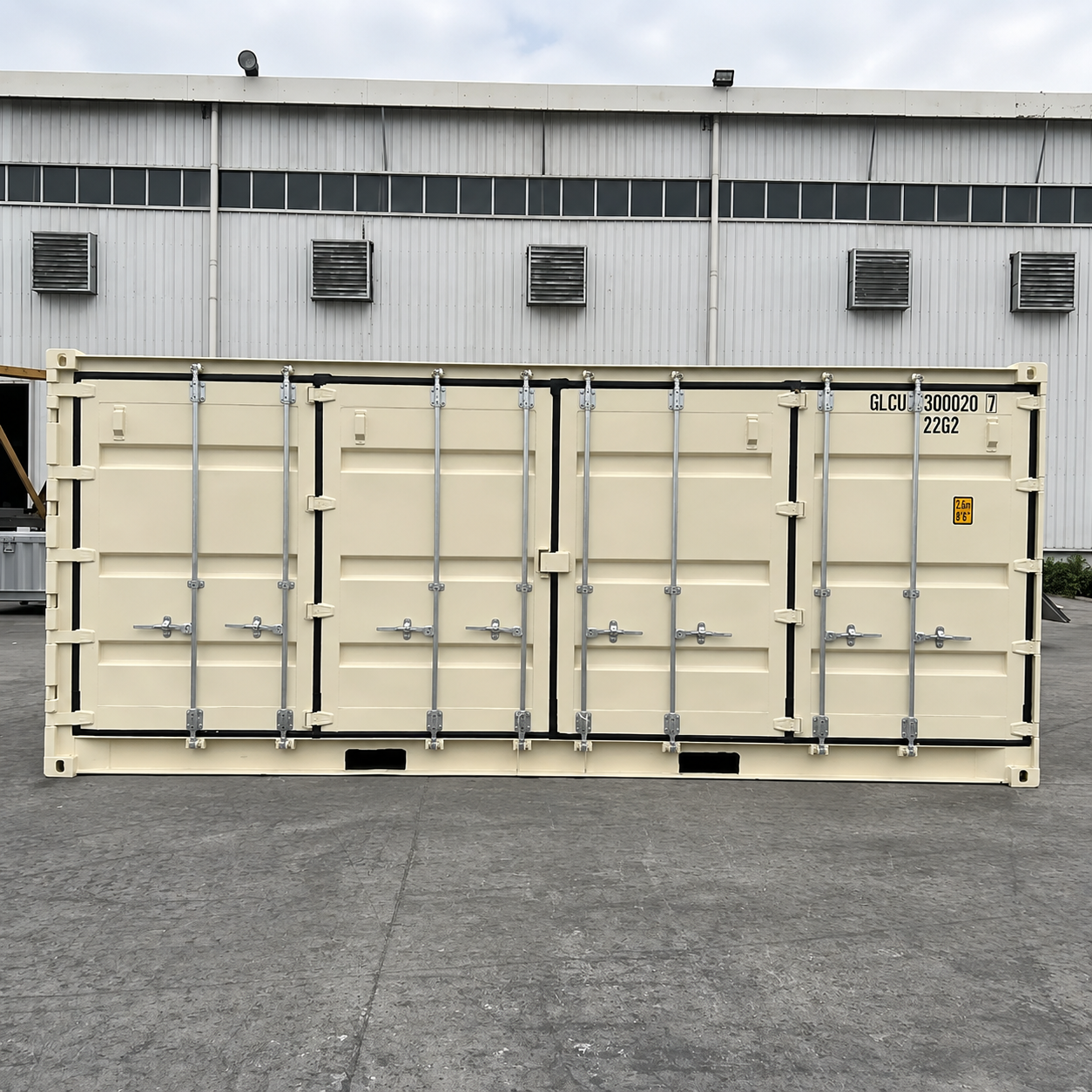 CONTAINER MARITTIMO 20 PIEDI OPEN SIDE