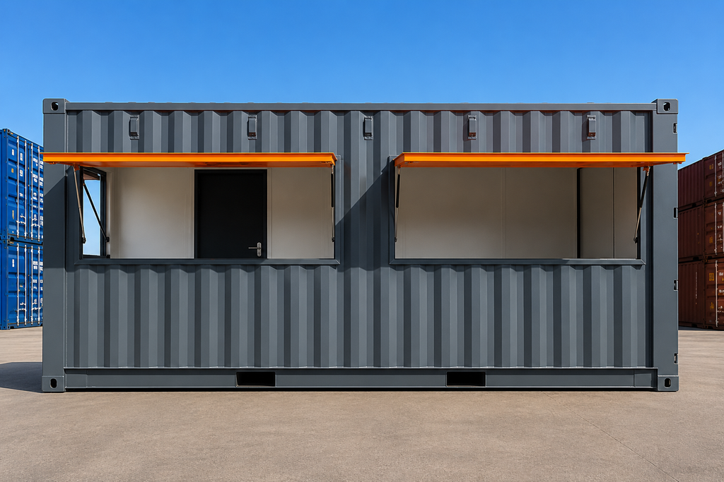 CONTAINER MARITTIMO 20 PIEDI HIGH CUBE OPEN SIDE – BIANCO