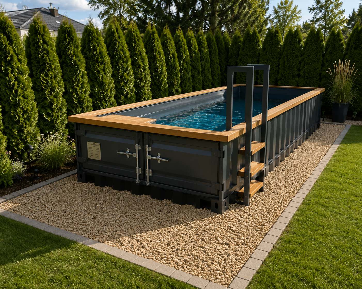PISCINA CONTAINER COMFORT PACK – 6,11 × 2,55 M