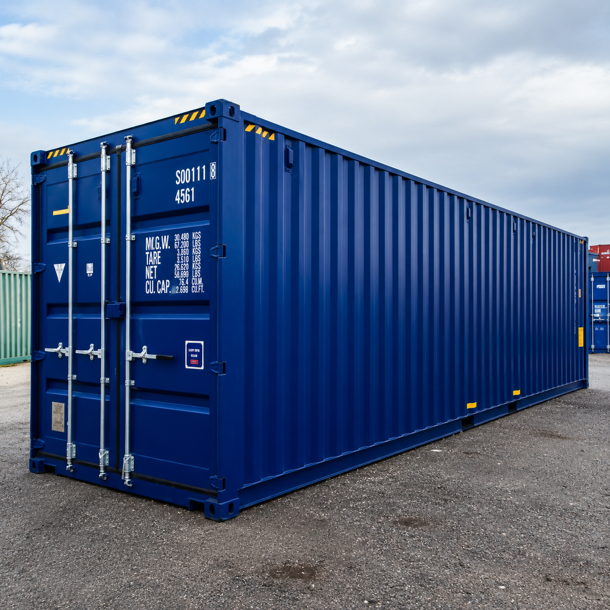 CONTAINER MARITTIMO 40 PIEDI OPEN SIDE